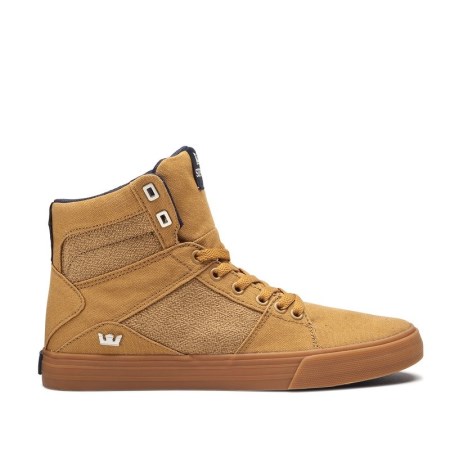 Supra Aluminum Brune Høye Sneakers Herre [NO-9-B309]